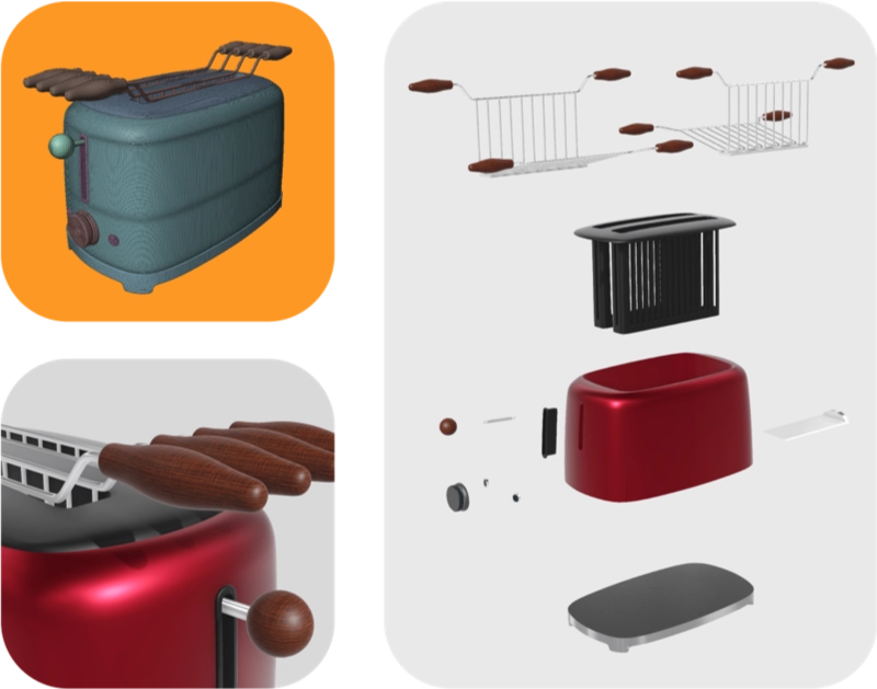 3D model texture material - Configurator by Airlapp